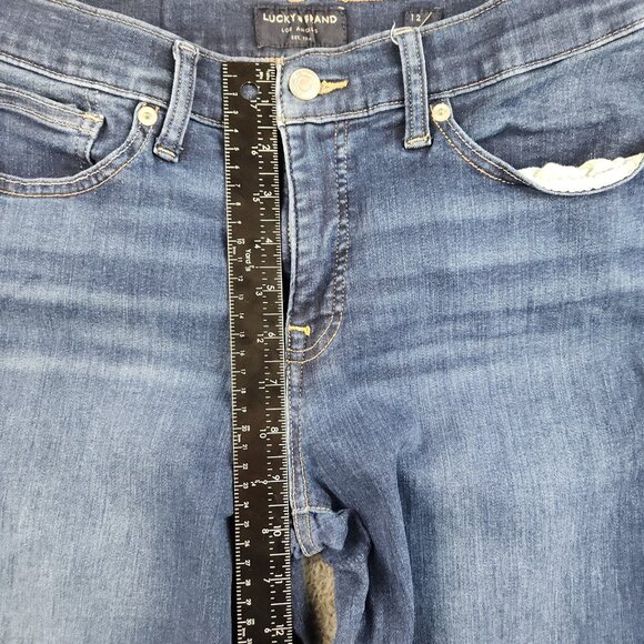 Lucky Brand Jeans Womens Size 12/31 Blue Mid Rise Skinny Ava Ankle Stretch Denim - Picture 7 of 14